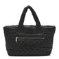 Nylon Quilted Large Coco Cocoon Tote Black