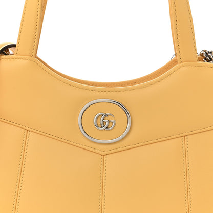 Senna Calfskin Petite GG Small Tote Bag Sunny Yellow