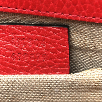 Dollar Calfskin Small Interlocking G Shoulder Bag Red