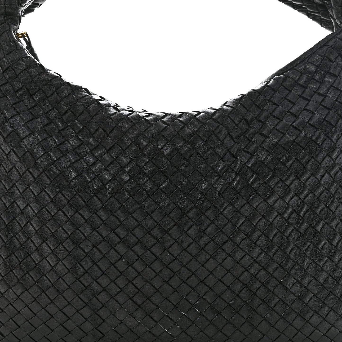 Nappa Intrecciato Large Veneta Hobo Black