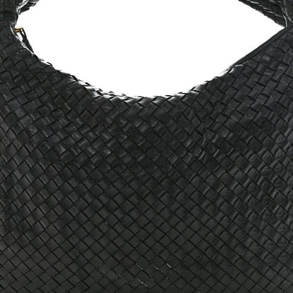 Nappa Intrecciato Large Veneta Hobo Black