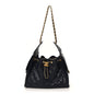 Caviar Quilted Small Chanel 25 Handbag Dark Navy