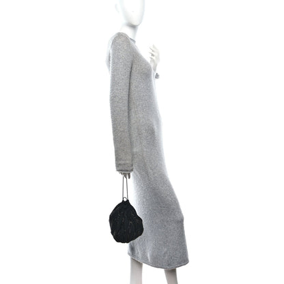Chiffron Beaded Pochon Souple Bag Black