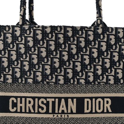 Oblique Large Book Tote Blue Multicolor