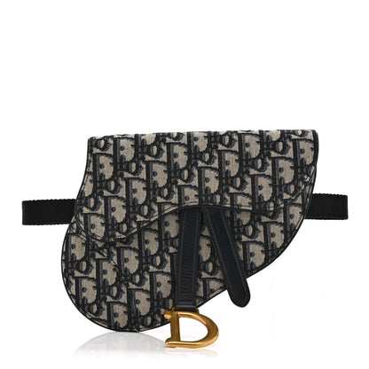 Oblique Saddle Belt Pouch Blue