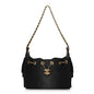Washed Denim Quilted Mini Chanel 25 Handbag Black