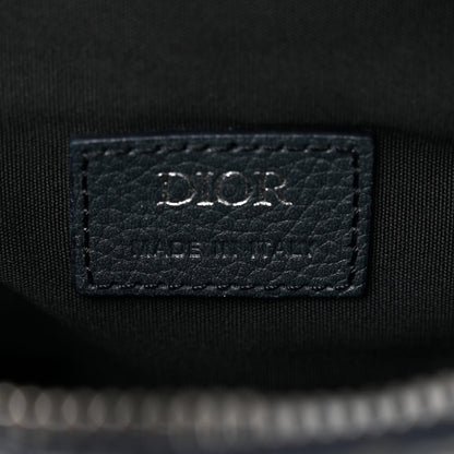 Oblique Mens Saddle Bag Black Blue