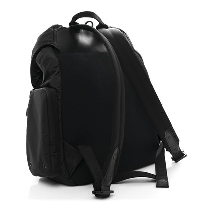 Nylon Saddle Backpack Black