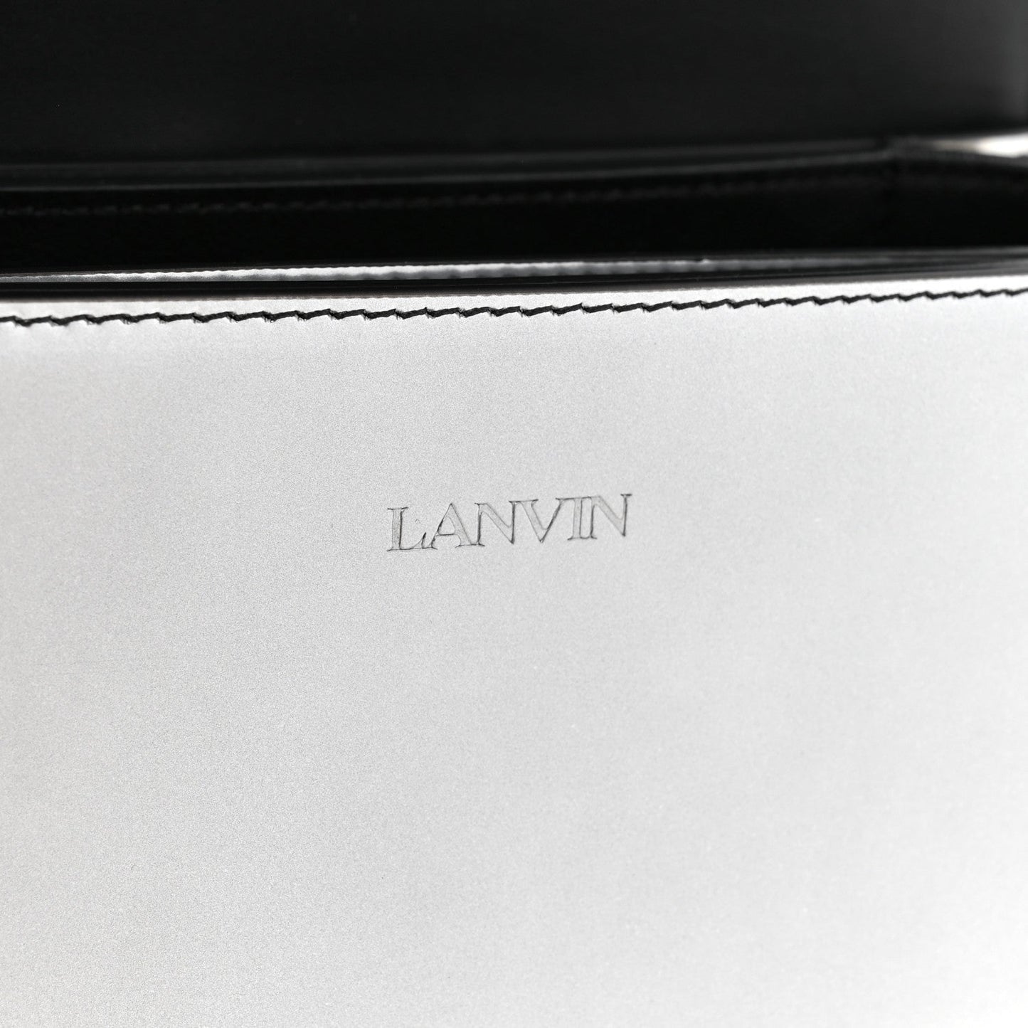 Metallic Calfskin Concerto Bag SIlver