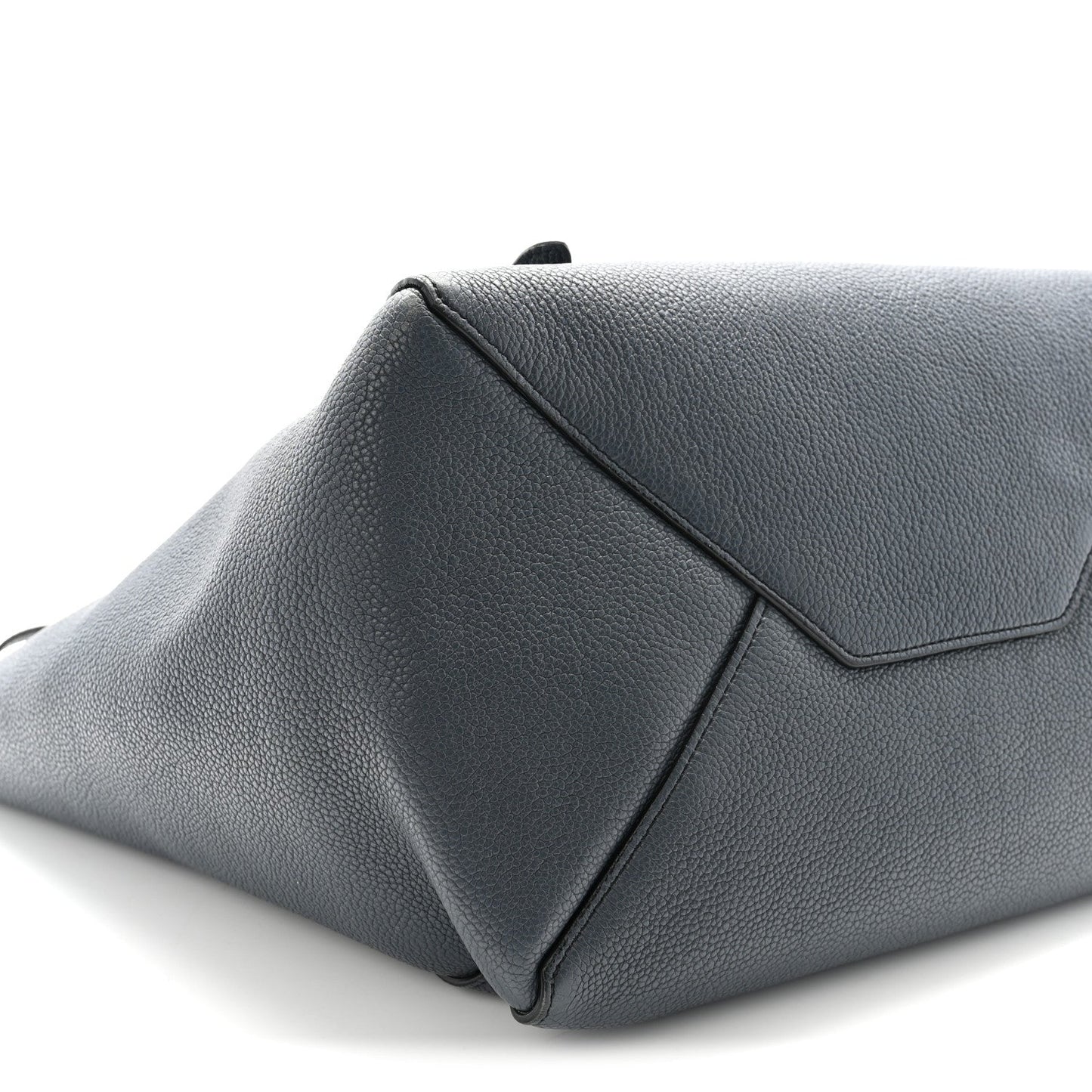 Soft Grained Calfskin Small Belt Cabas Phantom Slate