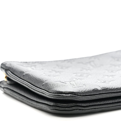 Empreinte Double Zip Pochette Black