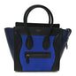 Nubuck Smooth Calfskin Micro Tri-Color Luggage Bright Blue