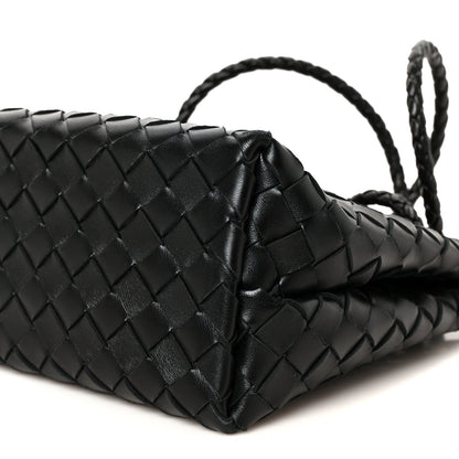 Nappa Intrecciato Small Andiamo Shoulder Bag Black