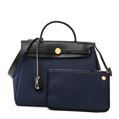 Military Toile Vache Hunter Herbag Zip Retourne 31 PM Bleu Marine Black