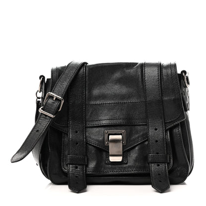 Lambskin PS1 Pouch Messenger Black