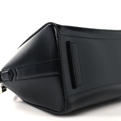 Shiny Lord Calfskin Mini Antigona Black