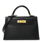 Chevre Chamkila Mini Kelly Sellier 20 Black