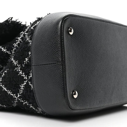 Tweed Trip Top Handle Flap Black