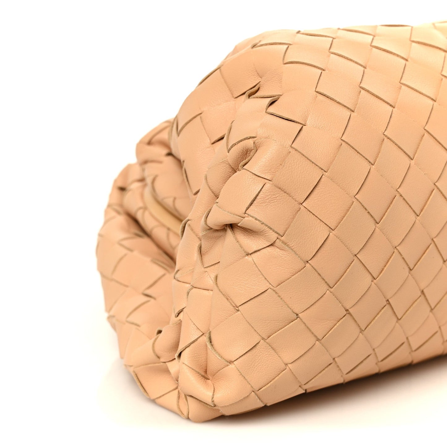 Nappa Maxi Intrecciato The Pouch Oversized Clutch Almond