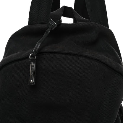 Canvas Signature Embroidered City Backpack Black