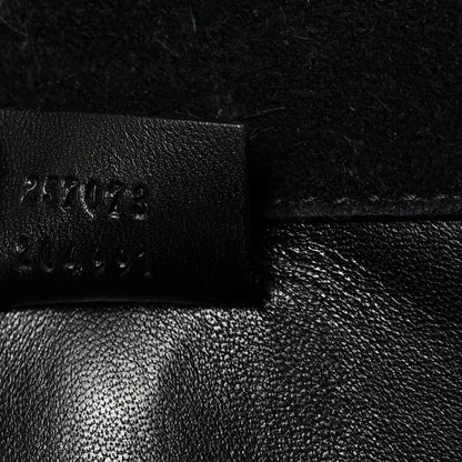 Patent Microguccissima Small Broadway Clutch Black
