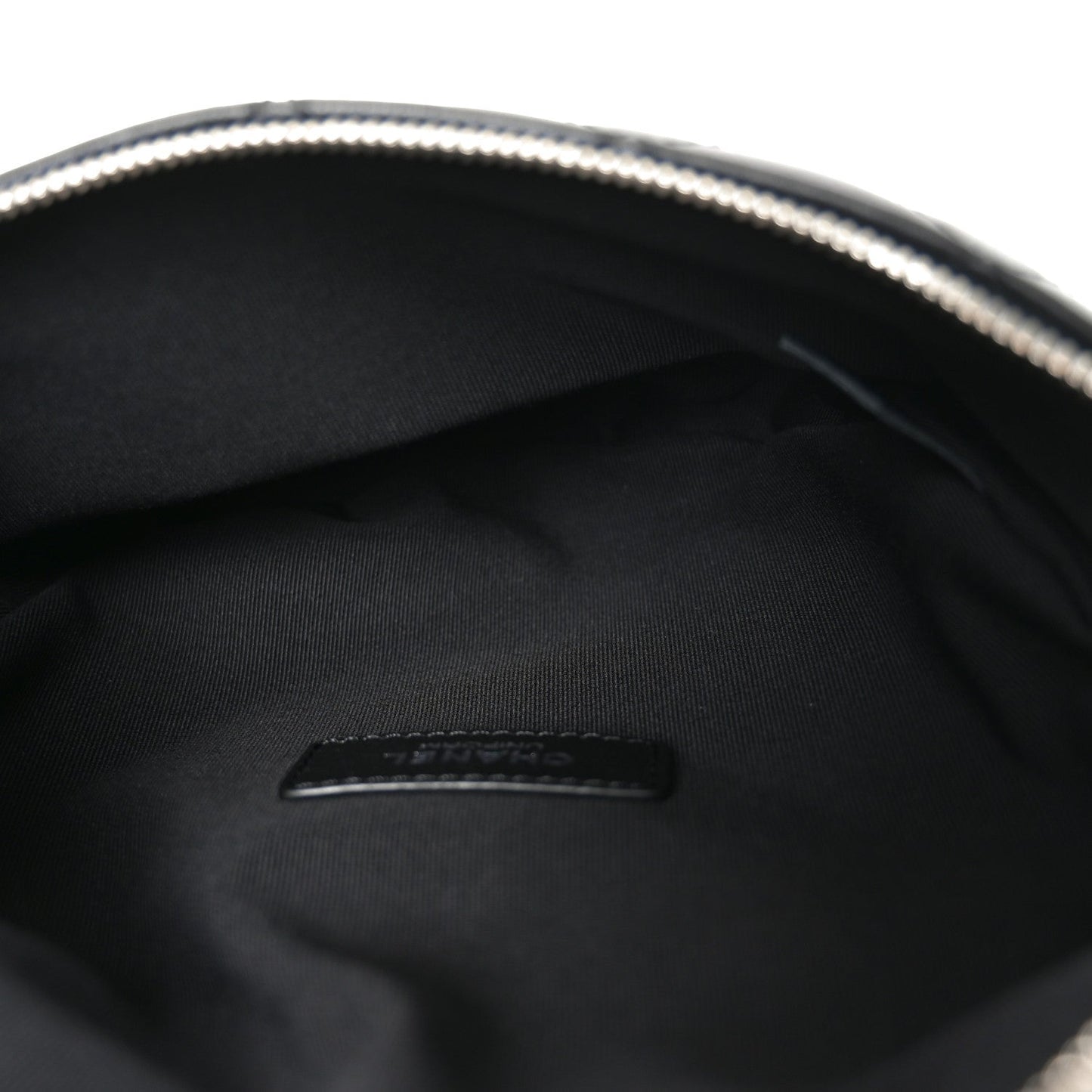 Calfskin Quilted Waist Belt Bag Black