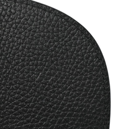 Pebbled Calfskin Medium Soho Flap Crossbody Black