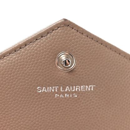 Grain De Poudre Matelasse Chevron Monogram Chain Wallet Taupe