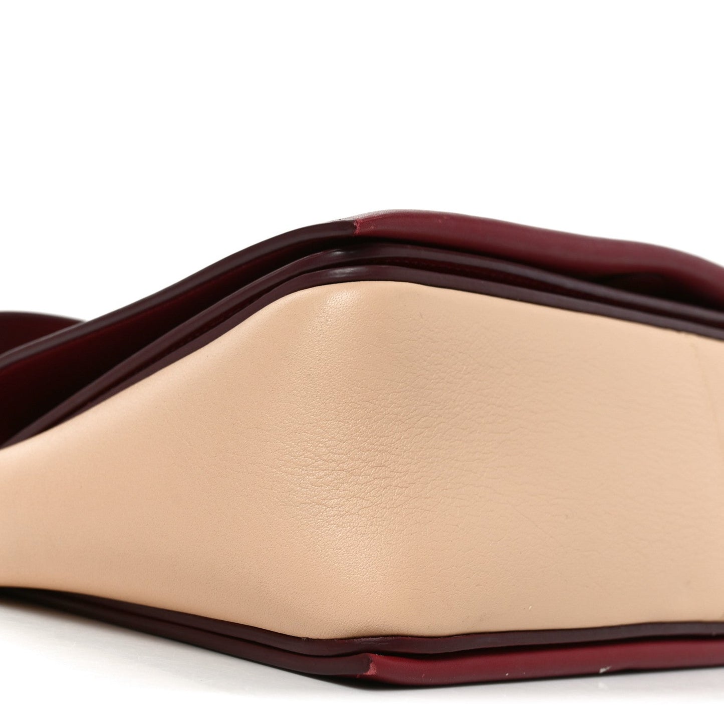 Shiny Smooth Calfskin Medium Frame Shoulder Bag Ruby Nude