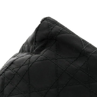 Nylon Cannage Medium Lady Dior Black