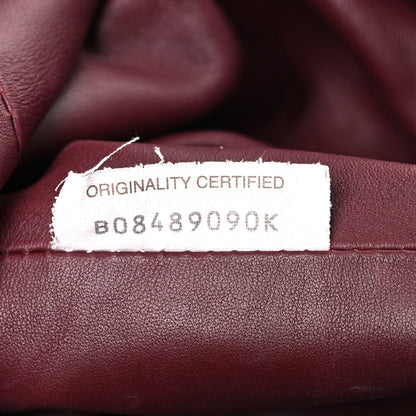 Smooth Butter Calf The Pouch Oversized Clutch Bordeaux