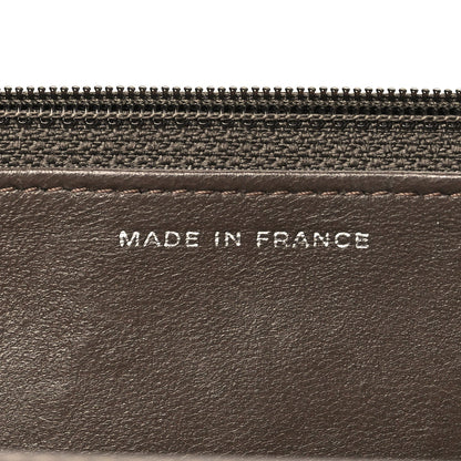 Snakeskin Wallet On Chain WOC Brown Silver
