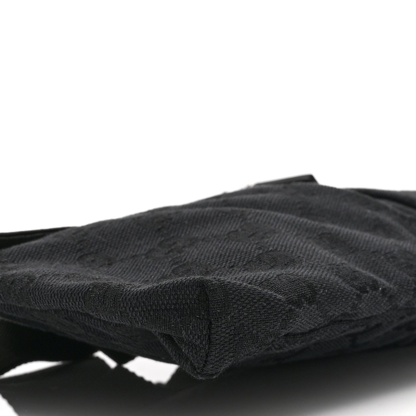 GG Monogram Double Pocket Belt Bag Black