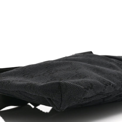 GG Monogram Double Pocket Belt Bag Black
