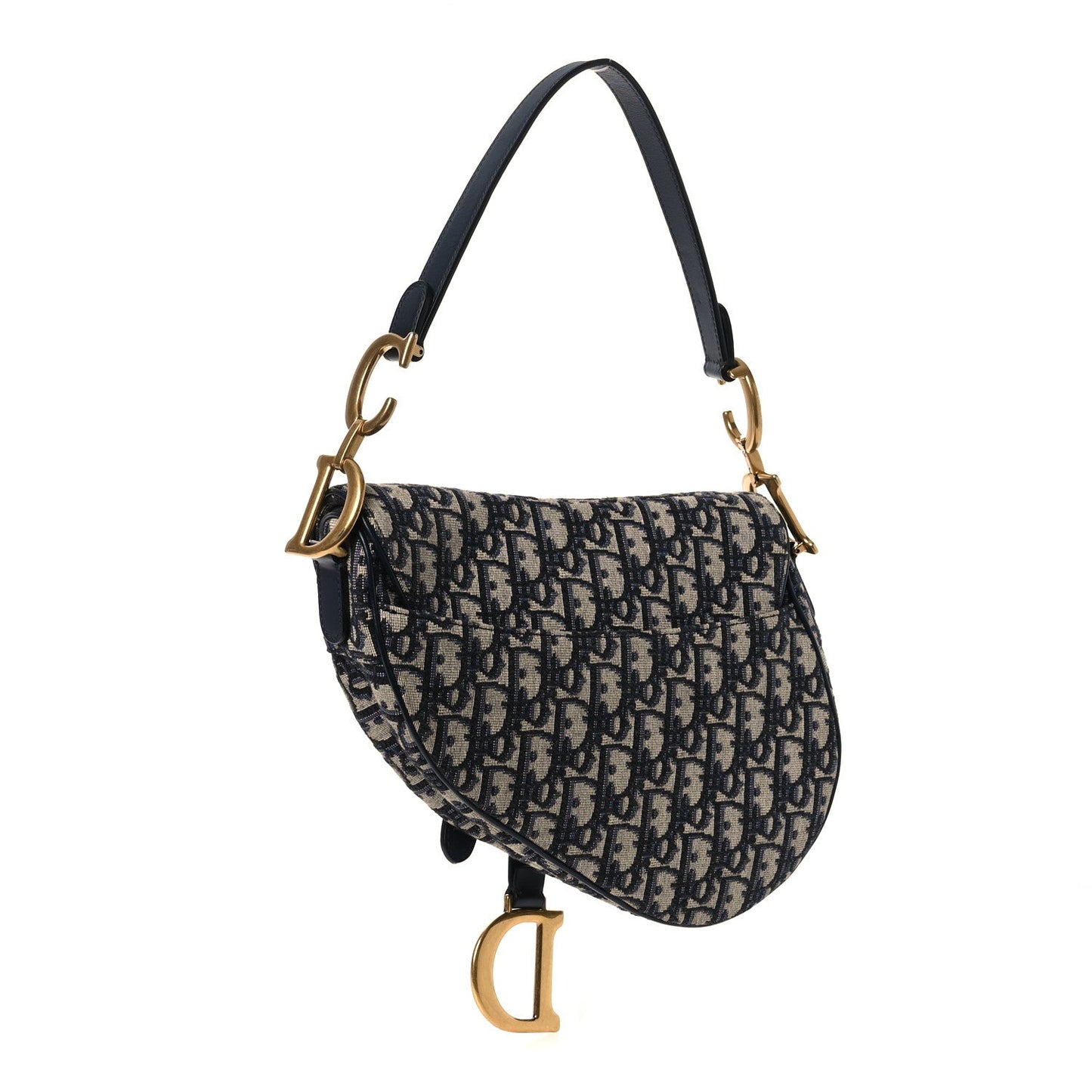 Oblique Saddle Bag Blue
