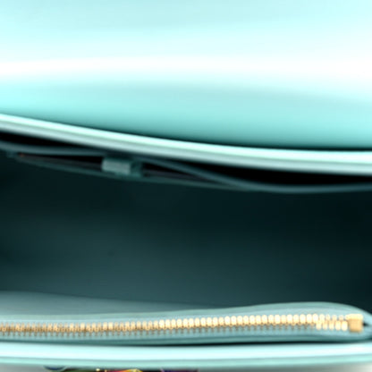Iridescent Grained Calfskin Summer Splash Twist MM Blue