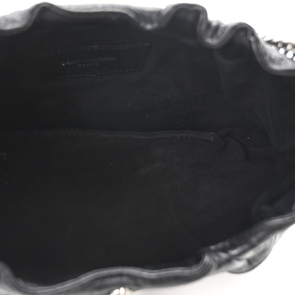 Calfskin Pac Ruched Hobo Black