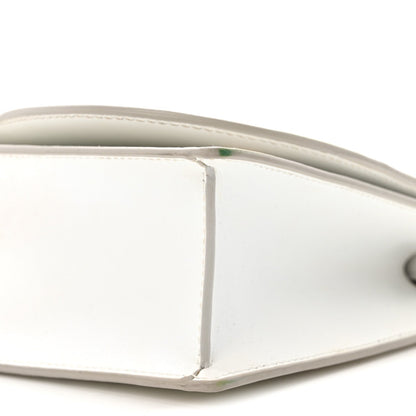 Calfskin DG Logo Flap Crossbody Bag White