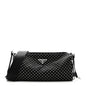 Re-Nylon Studded Shoulder Bag Black
