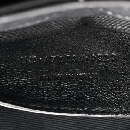 Lambskin Quilted Monogram Mini Nolita Black