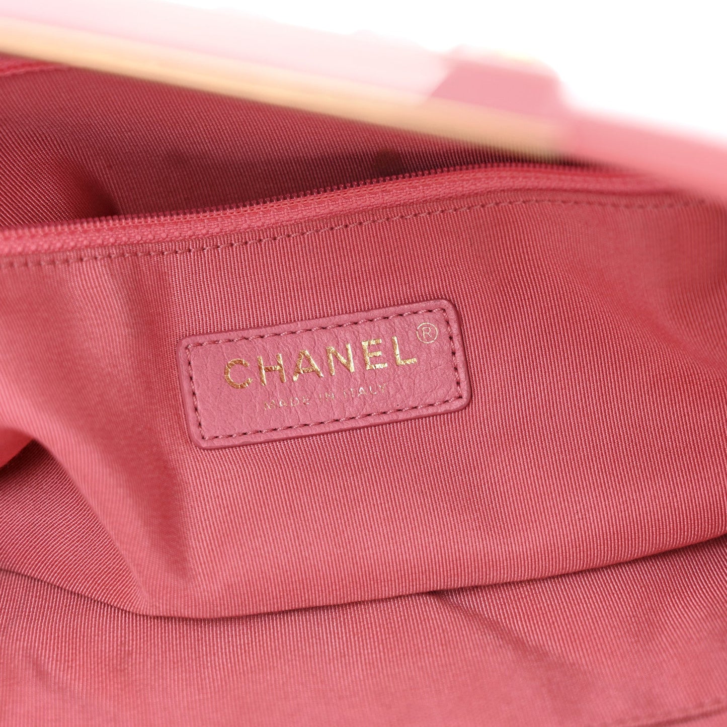 Caviar Quilted A Real Catch Clutch Pink