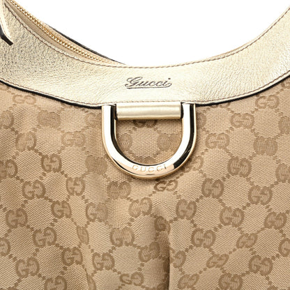 Monogram Large D Gold Hobo Gold