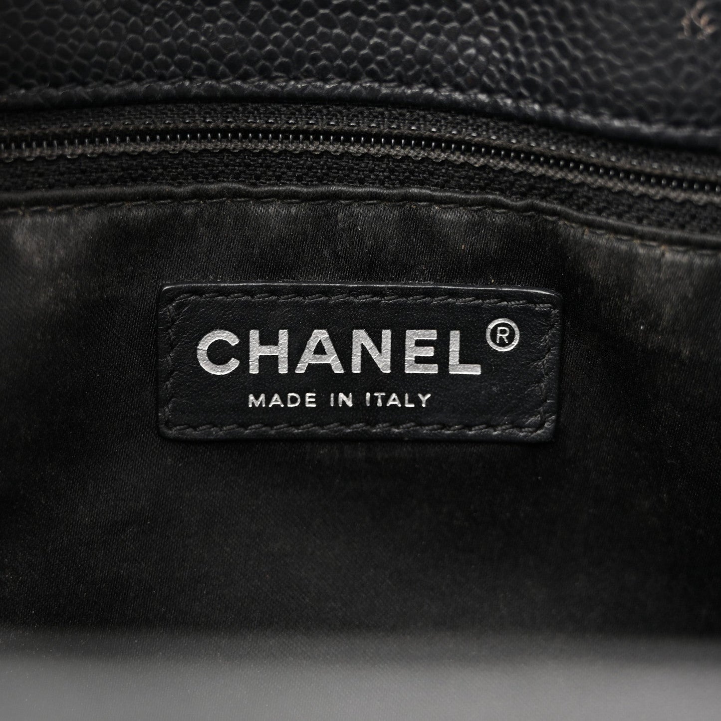Caviar Quilted Grand Shopping Tote GST Black