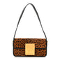 Calfskin Pony Hair Leopard Print Miss Dior Flap Black