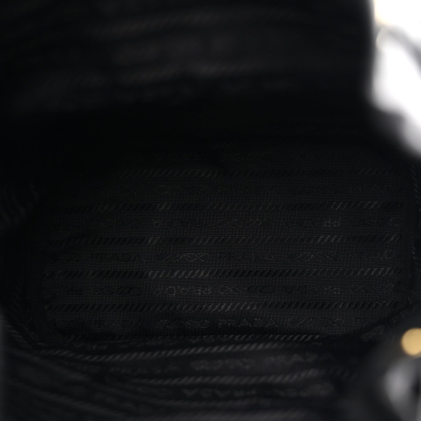 Re-Nylon Duet Drawstring Shoulder Bag Black