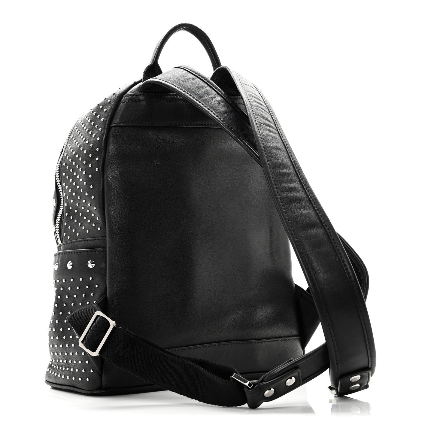 Calfskin Studded Small Stark Backpack Black