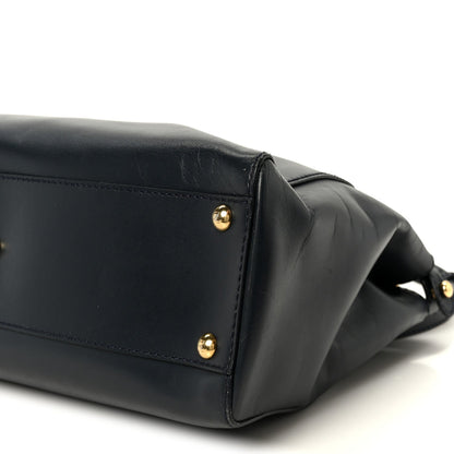 Vitello Morgan Shiny Nappa Medium Peekaboo Iconic Satchel Lavagna Lago