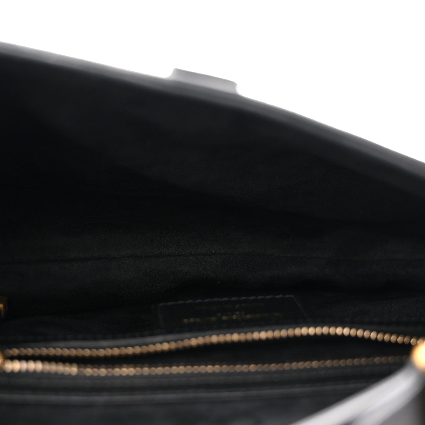 Grained Calfskin Saddle Bag Black