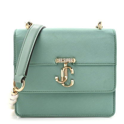 Satin Pearl Varenne Shoulder Bag Green