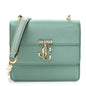 Satin Pearl Varenne Shoulder Bag Green